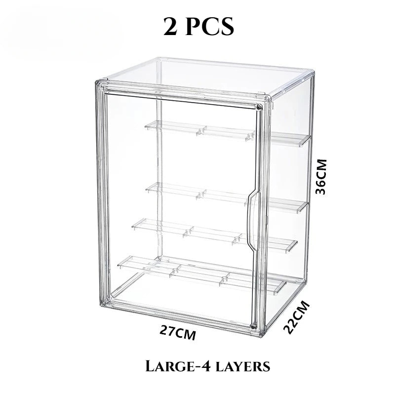 Crystal Vault Display Case — Acrylic Organizer for Figures & Charms