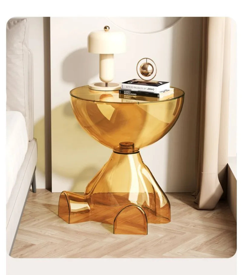 Seated Muse Side Table — Color‑Tint Acrylic