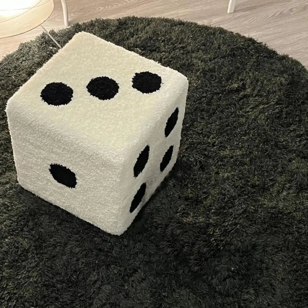 Gracy Girl Dice Cube Stool Set — Lamb Wool Finish