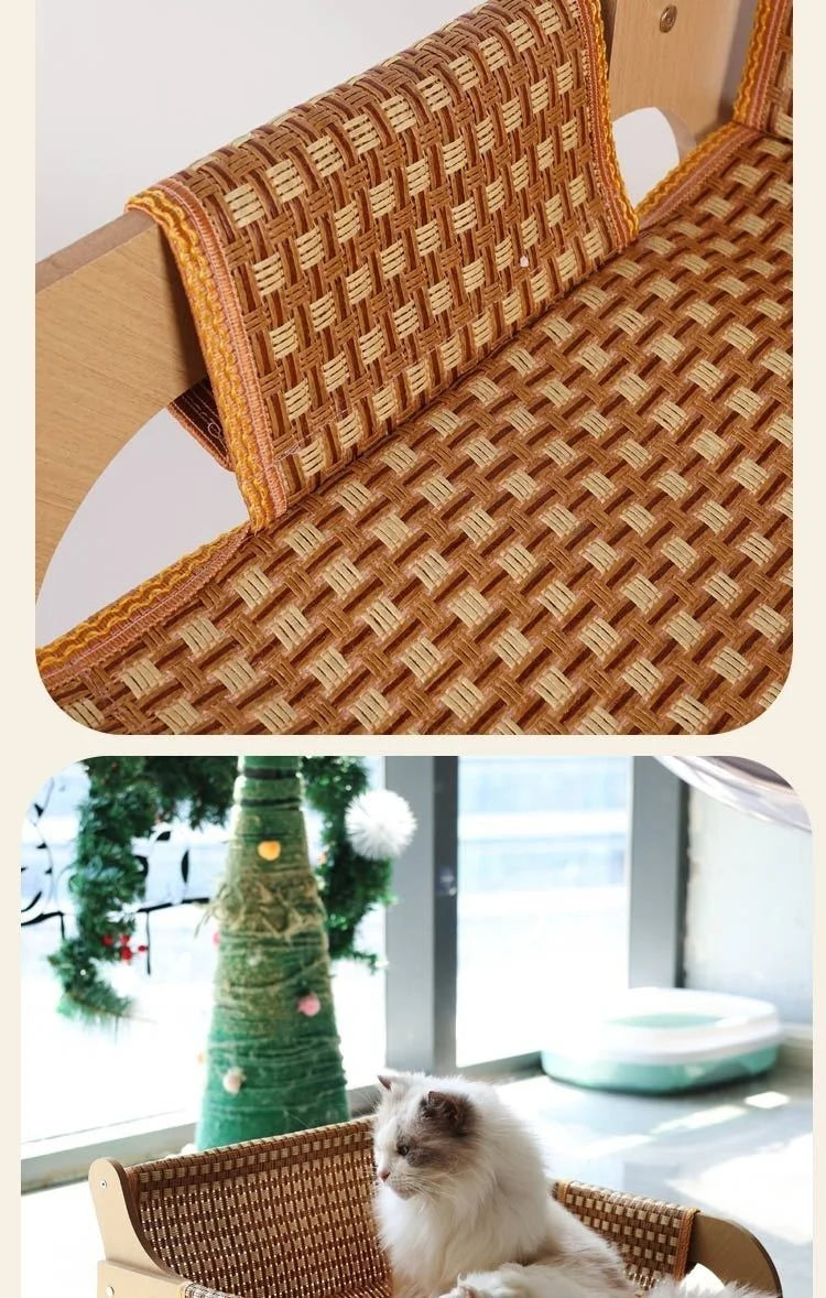 Enchanted Rattan Cat Sofa ✨🐾