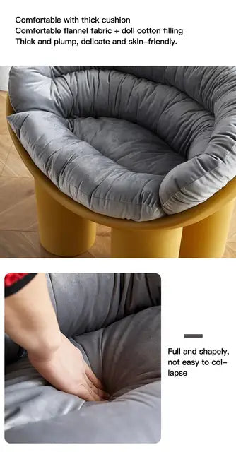 Mello Scoop Chair — Quad‑Pedestal Seat
