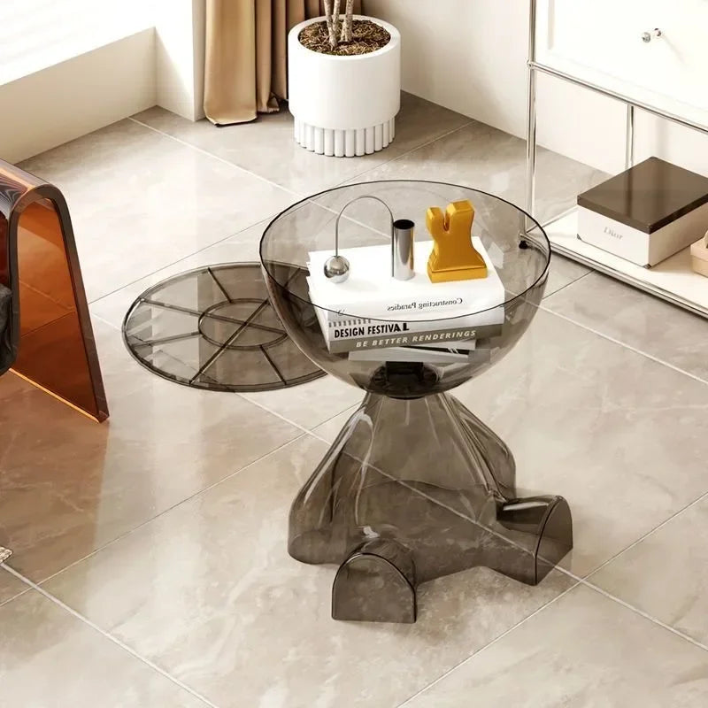 Seated Muse Side Table — Color‑Tint Acrylic