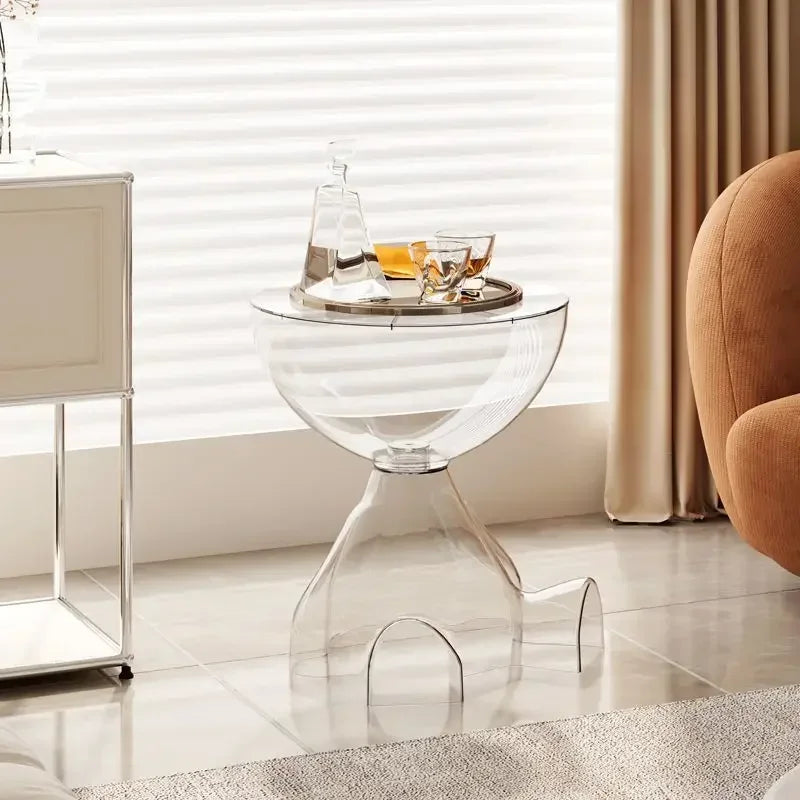 Seated Muse Side Table — Color‑Tint Acrylic