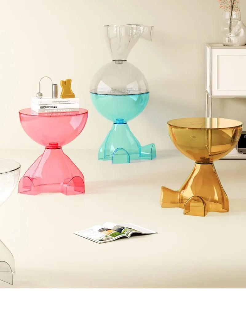 Seated Muse Side Table — Color‑Tint Acrylic