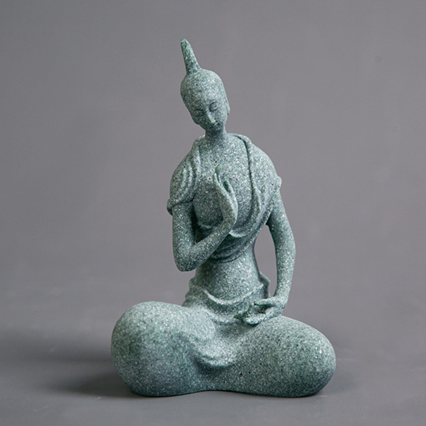 Tranquil Essence — Stone Buddha Figurine