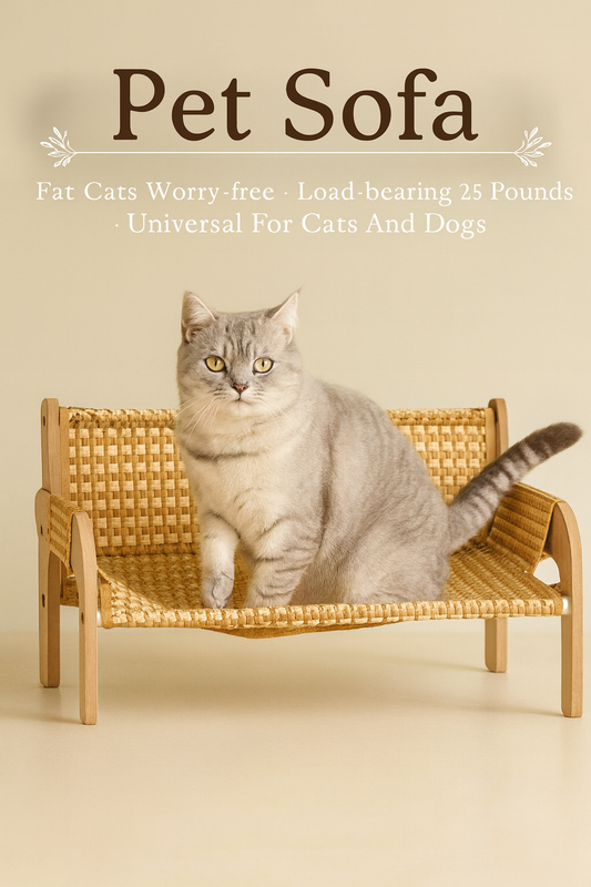 Enchanted Rattan Cat Sofa ✨🐾
