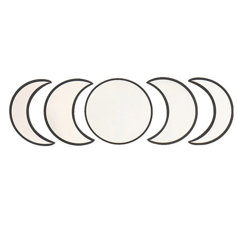 Moonlit Harmony — 5‑Piece Lunar Phase Mirror Set
