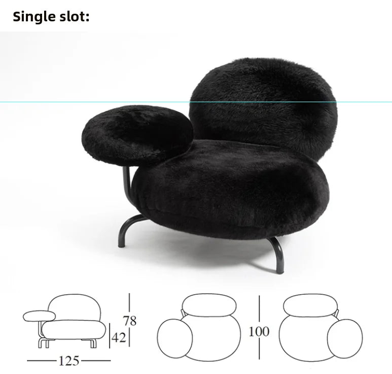 Petal Cloud Sofa & Armchair — Plush Statement Seating
