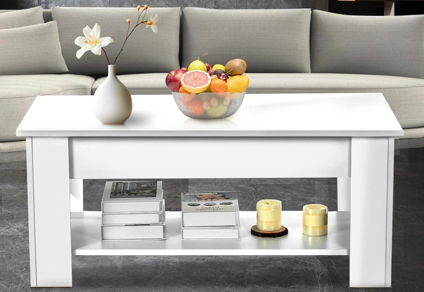 Lumi Lift‑Top Coffee Table — Hidden Storage & Workspace
