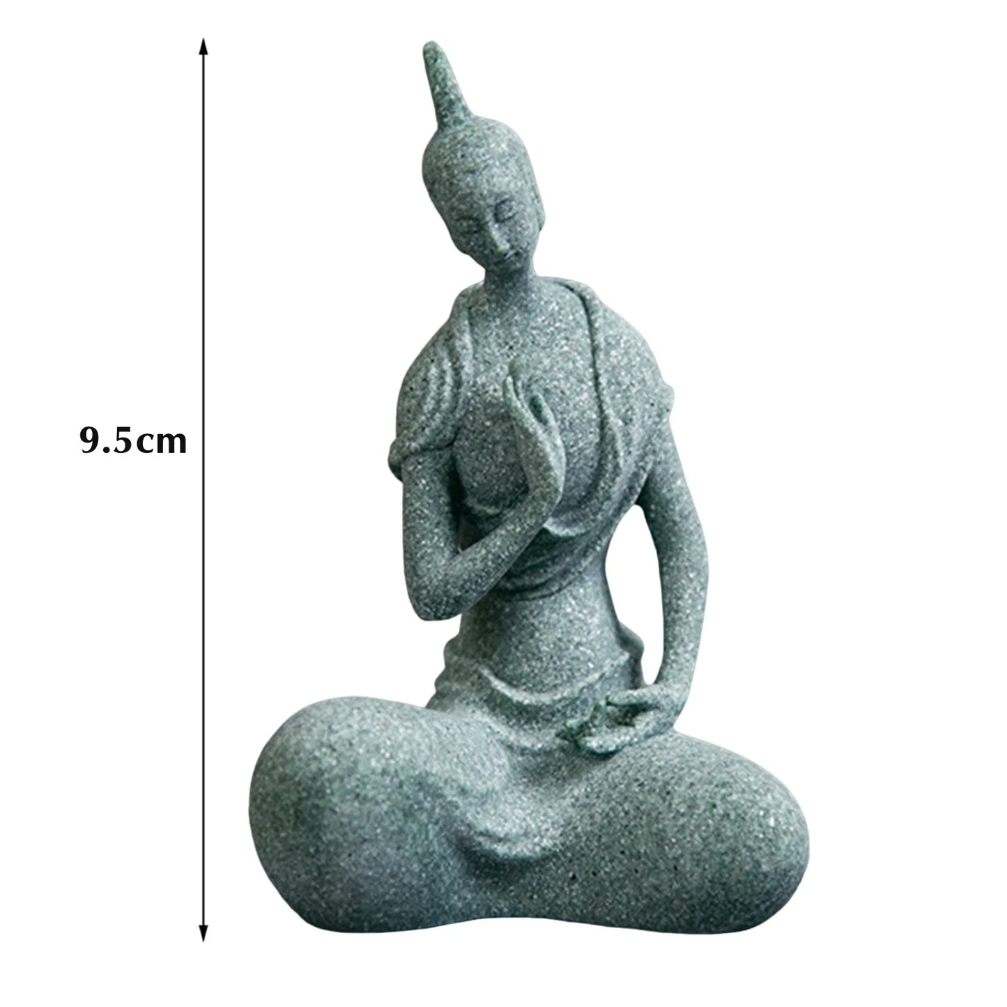 Tranquil Essence — Stone Buddha Figurine