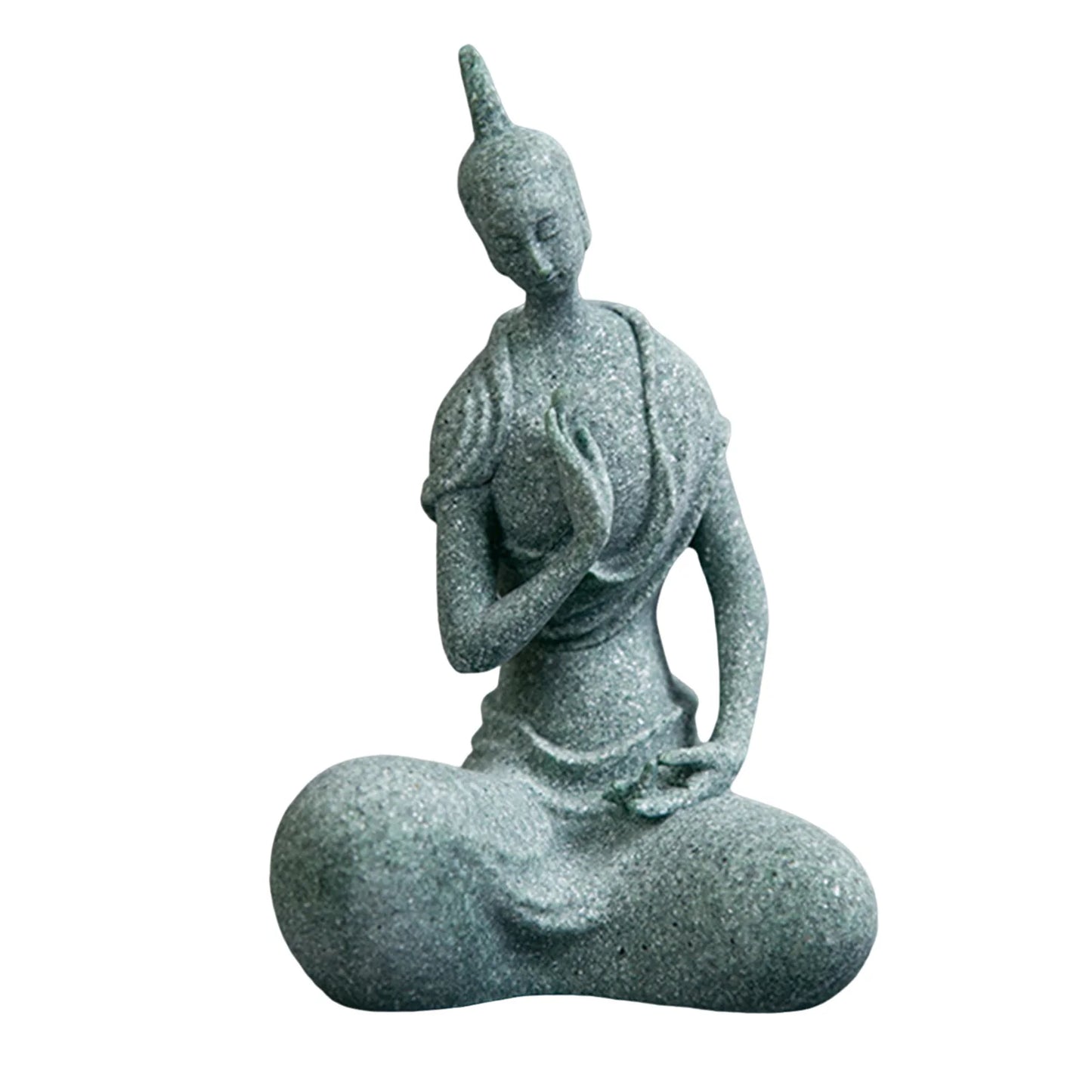 Tranquil Essence — Stone Buddha Figurine