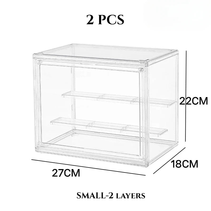 Crystal Vault Display Case — Acrylic Organizer for Figures & Charms