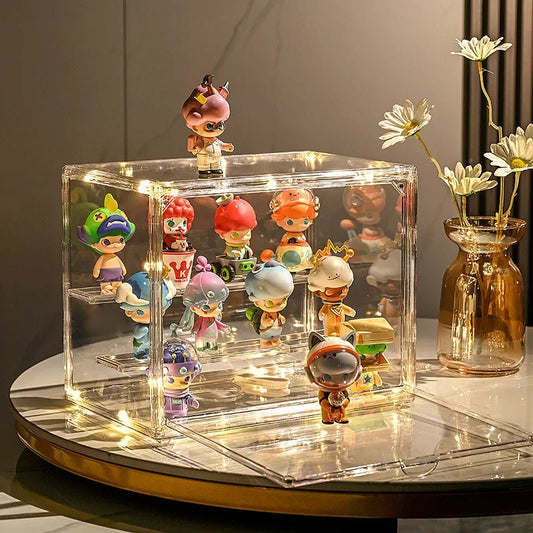 Crystal Vault Display Case — Acrylic Organizer for Figures & Charms
