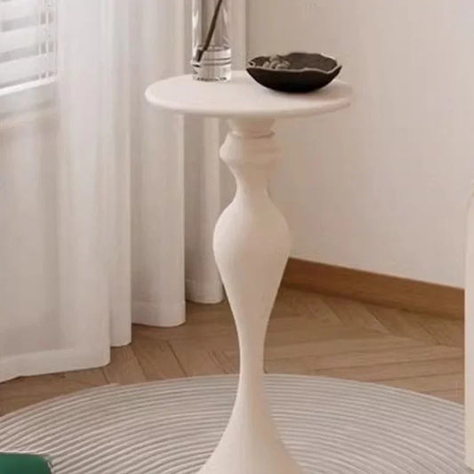 Celeste Pedestal Side Table — Black or White