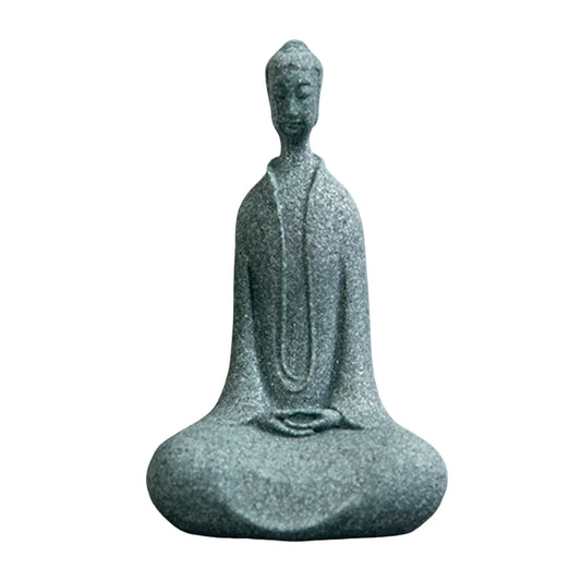 Tranquil Essence — Stone Buddha Figurine