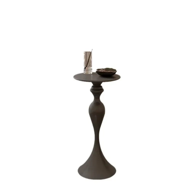 Celeste Pedestal Side Table — Black or White