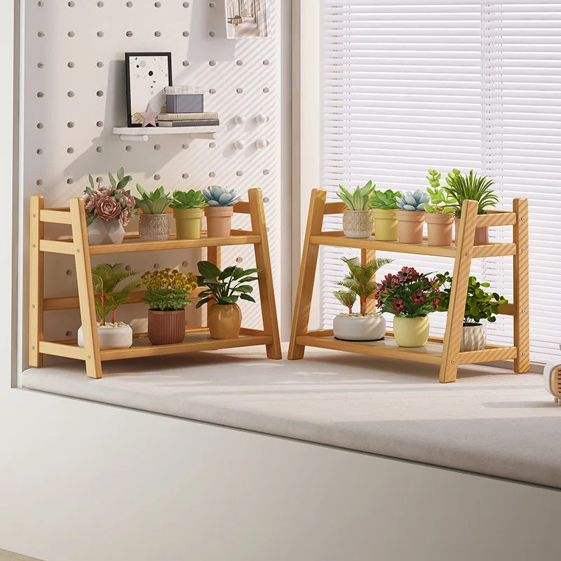Willow Hearth Two-Tier Wooden Shelf ✨🌿 – Cottagecore Organizer for Kitchen & Home