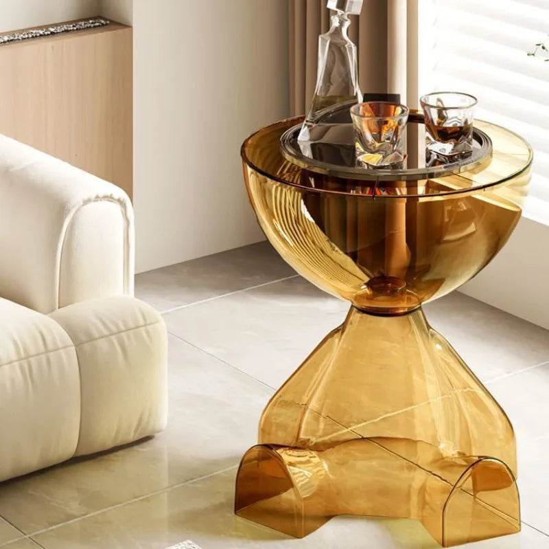 Seated Muse Side Table — Color‑Tint Acrylic