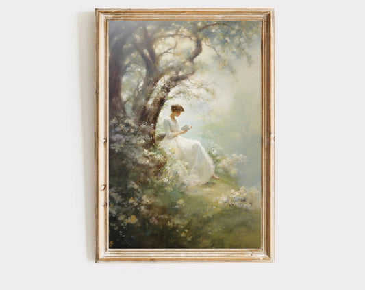 Pride & Prejudice Romantic Wall Art – Cottagecore Oil-Style Canvas Prints 🏡🌹
