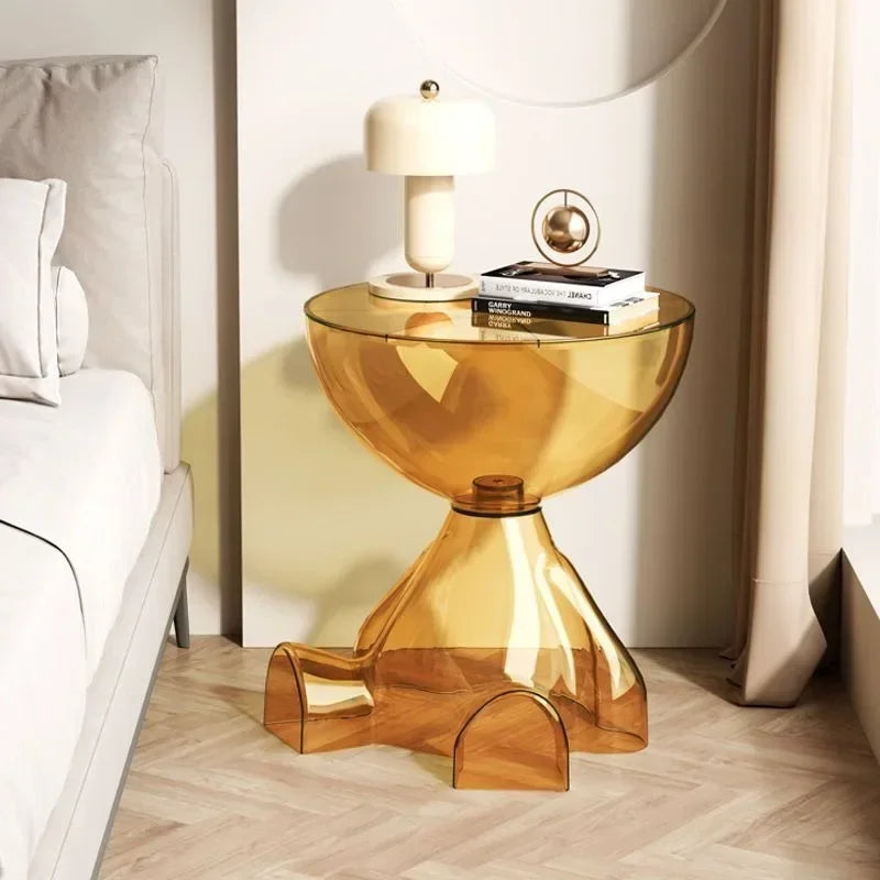 Seated Muse Side Table — Color‑Tint Acrylic