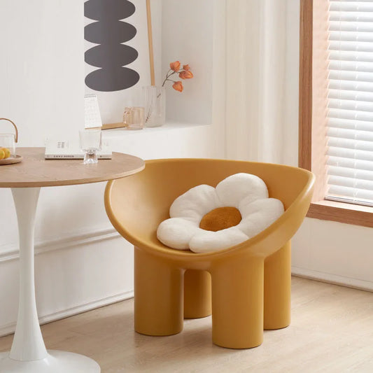 Mello Scoop Chair — Quad‑Pedestal Seat