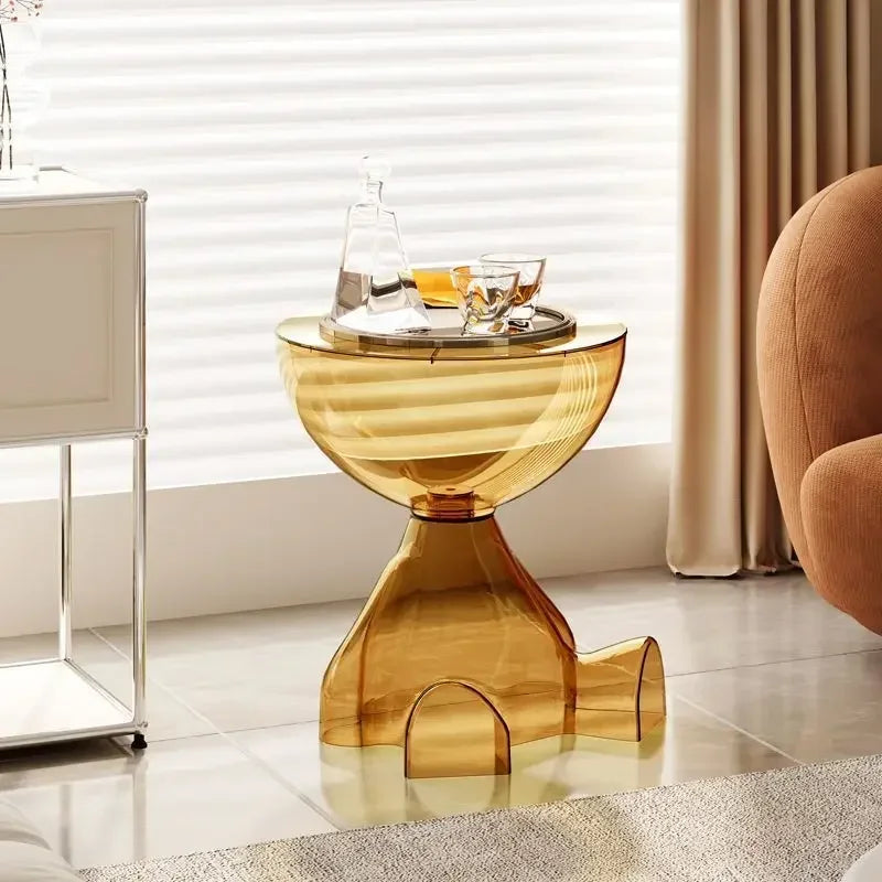 Seated Muse Side Table — Color‑Tint Acrylic