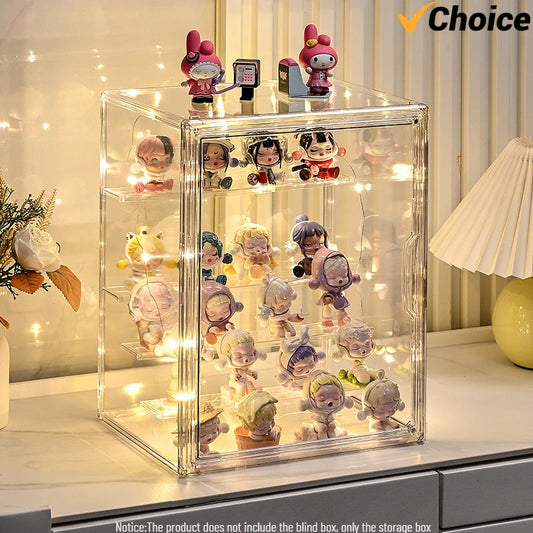 Crystal Vault Display Case — Acrylic Organizer for Figures & Charms