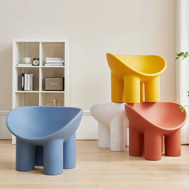 Mello Scoop Chair — Quad‑Pedestal Seat