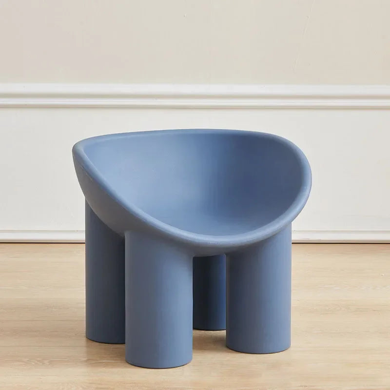 Mello Scoop Chair — Quad‑Pedestal Seat